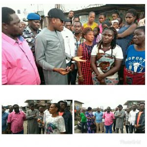 Warri South: Dr. Tidi condoles with victims of fire disaster