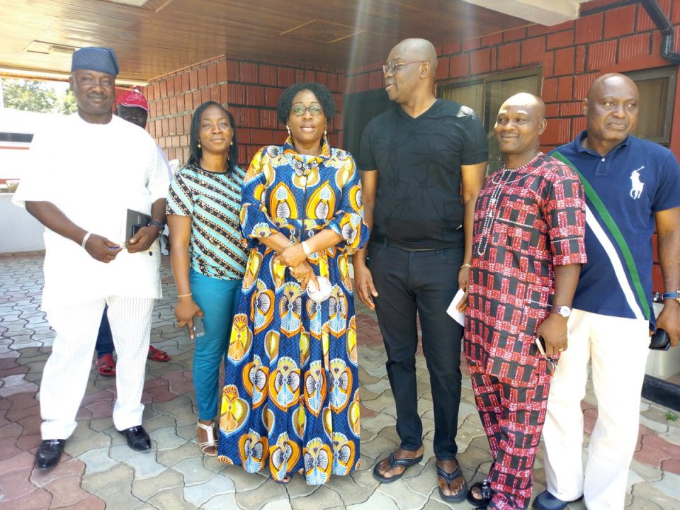 Ekiti: Ayo Fayose takes Fayemi's wife around Government House