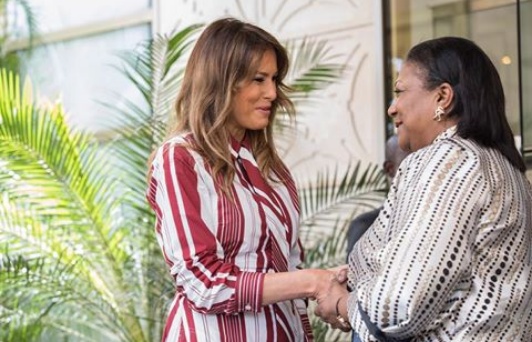 Melania Trump visits Ghana on her four-Nation Tour of Africa 