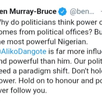 Dangote is more powerful and Influential than Buhari