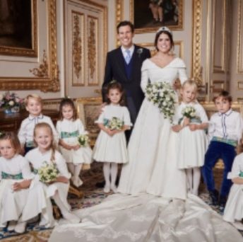 Royal Family share new photos from Princess Eugenie's wedding 
