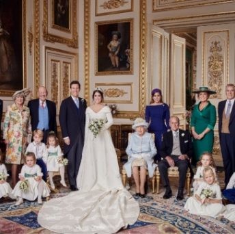 Royal Family share new photos from Princess Eugenie's wedding 