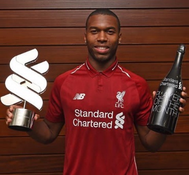 Daniel Sturridge wins Liverpool's player of the month for September