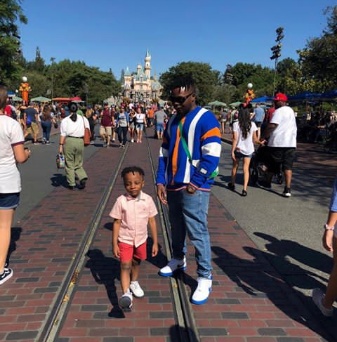 Rapper Olamide takes Son to Disneyland