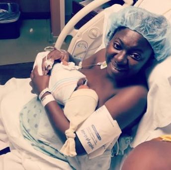 Yvonne Jegede and husband, Abounce welcome first child