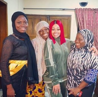 Blac Chyna visits orphanage home in Lagos