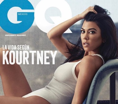 Kourtney Kardashian goes nude for GQMexico