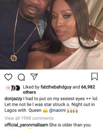 Nigerians have no chill, calling Naomi too old for Don Jazzy