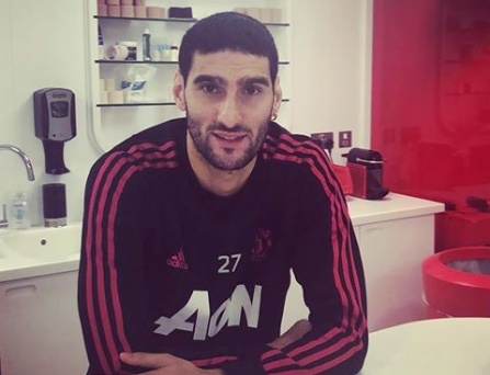 Marouane Fellaini wars new look for his birthday