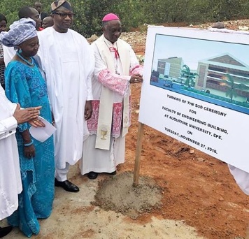 Femi Otedola donates Faculty building to Augustine University, Illara Epe