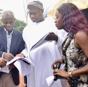 Femi Otedola donates Faculty building to Augustine University, Illara Epe