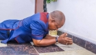 See Photos of PDP Chair, Secondus praying for a successful rally