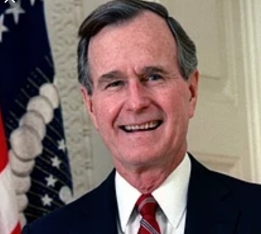 President Trump mourns the death of former President George H W Bush