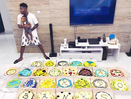 Reekado Banks gets 25 cakes to celebrate his 25th birthday