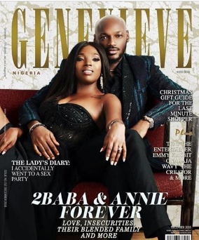 2Baba and wife Annie Idibia covers Genevieve Magazine December Issue