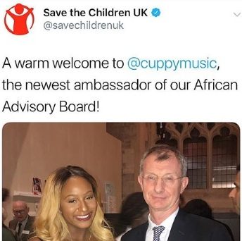 DJ Cuppy becomes Ambassador of Save the Children UK