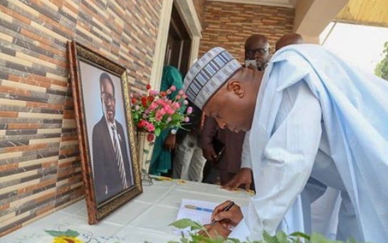 Saraki pays condolence visit to the family of his aide, Mr Azuikpe