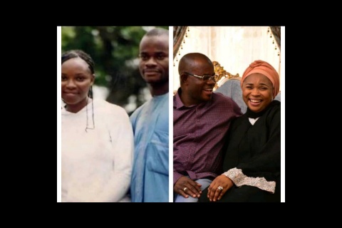 See epic throwback photo of Yahaya Bello and Amina Bello