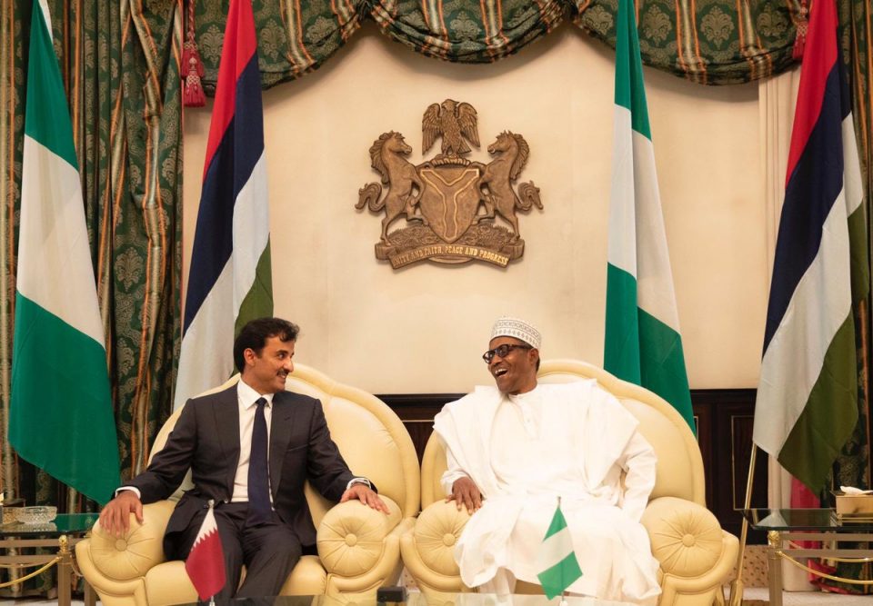 Buhari hosts Emir of Qatar, Sheikh Al-Thani in Abuja