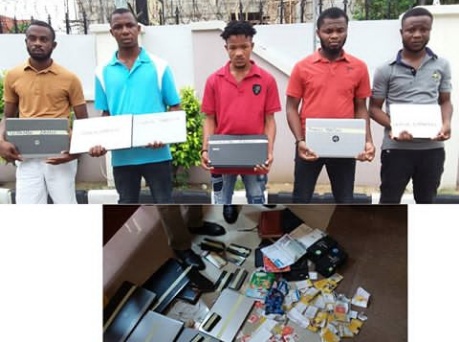 EFCC nabs one Uchendu Denis and 4 others for online fraud