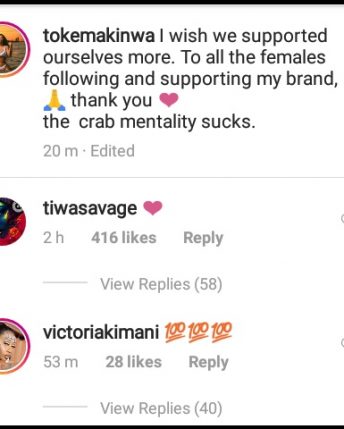 Tiwa and Kimani just liked same IG post about women upliftment
