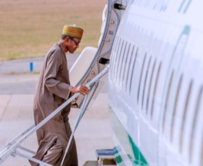 President Buhari departs Abuja for Russia-Africa Summit in Sochi