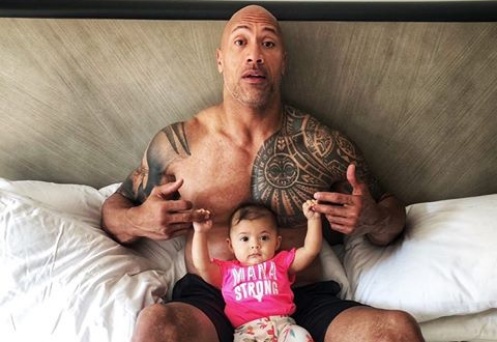 The Rock shares a lovely photo to celebrate daughter's first birthday