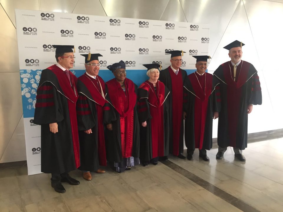 Dr Okonjo Iweala receives an Honorary PhD from Tel Aviv University