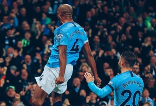 Kompany hands City the EPL title with his 30 yards screamer