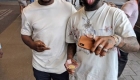 Davido hangs out with Ubi Franklin, Sinzu in Houston Texas