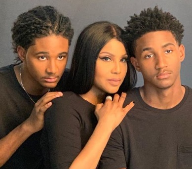 Toni Braxton shares a lovely photo of her sons and herself