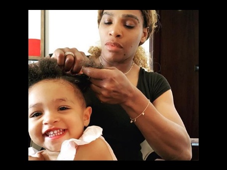 Serena Williams braids daughter's hair, speaks about African bonding