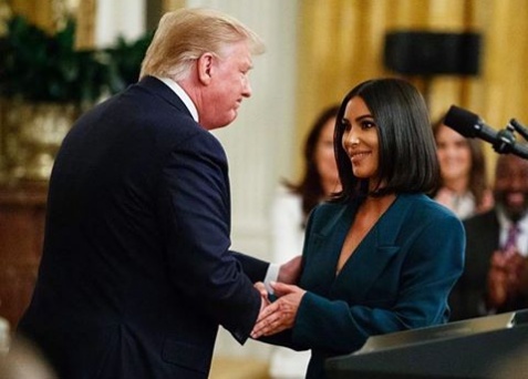 Kim Kardashian praised by Trump for her job on prison reform