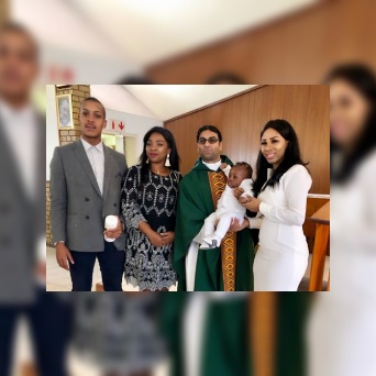 Ubi Franklin's alleged SA baby mama christens child Shiloh Langa