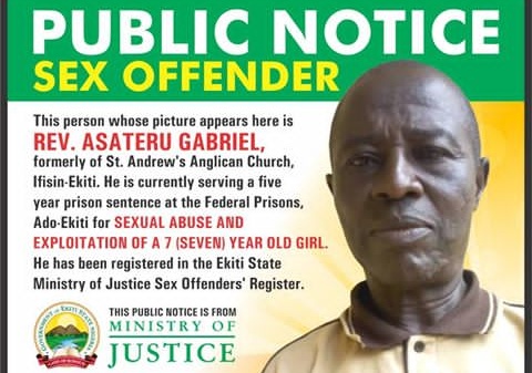 Ekiti State Commences Naming and Shaming of Sex Offenders