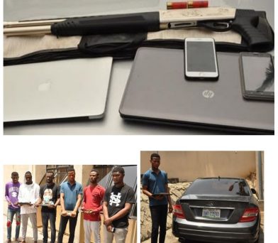 EFCC Nabs Abuja Yahoo Yahoo Boys Recovers A Pump Action Rifle