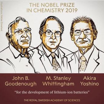 Breaking: Three Scientists win The Nobel Prize In Chemistry For 2019