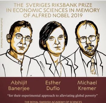 Three Awarded 2019 Economics Nobel Prize For Study On Poverty