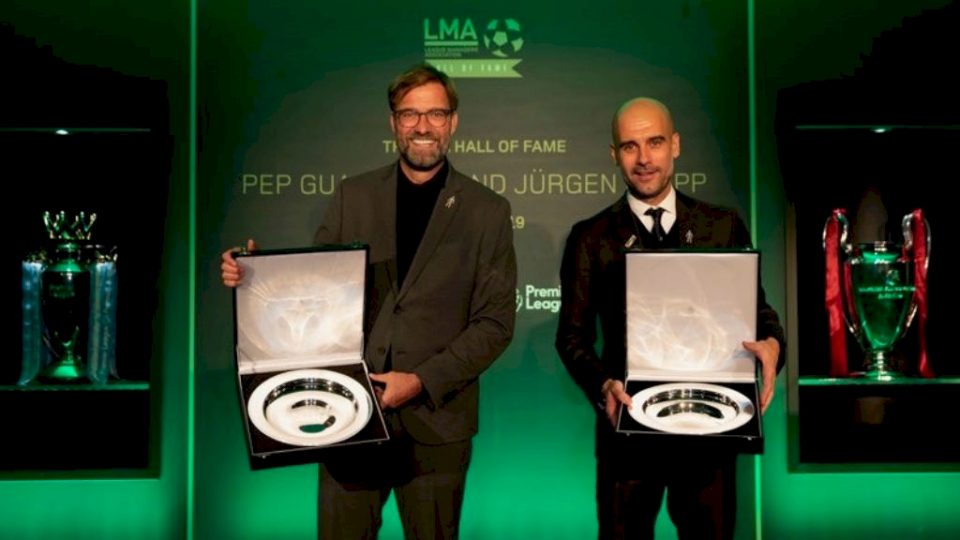 Klopp And Guardiola Inducted Into The LMA Hall Of Fame