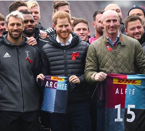 HIV awareness: Rugby star, Gareth Thomas Gifts Archie A Shirt