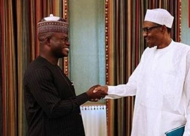 Buhari Congratulates Governor Yahaya Bello On His Re-Election