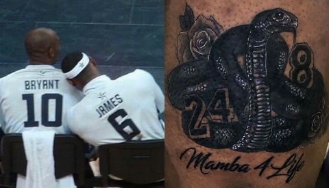 LeBron James Reveals Kobe Bryant Tattoo In Latest IG Post