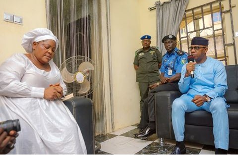 SARS: Gov Dapo Abiodun Visit Parents Of Tiamiyu Kazeem