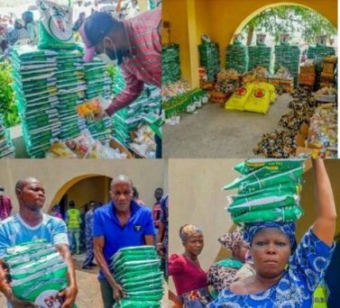 COVID-19: Oyo State Speaker Ogundoyin Gives Out Food Items