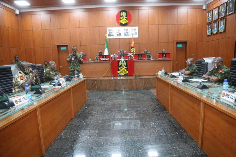 COAS Holds Special Meeting With Staff Officers, Field Commanders