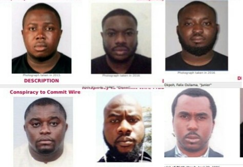 BEC Schemes: FBI Declares Six Nigerians Wanted
