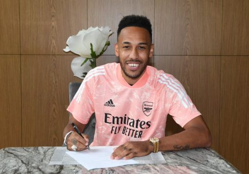 Pierre-Emerick Aubameyang Signs A New £350k-Per Week Deal