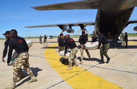 NAF Begins Airlift Of Humanitarian Relief Items For IDPs In Borno