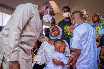 NAF Crash Victims: Gov. Fayemi Attends Burial