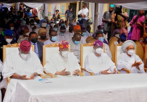 Lateef Jakande: Fayemi, Tinubu, Sanwo-Olu Attend 8th-Day Fidau